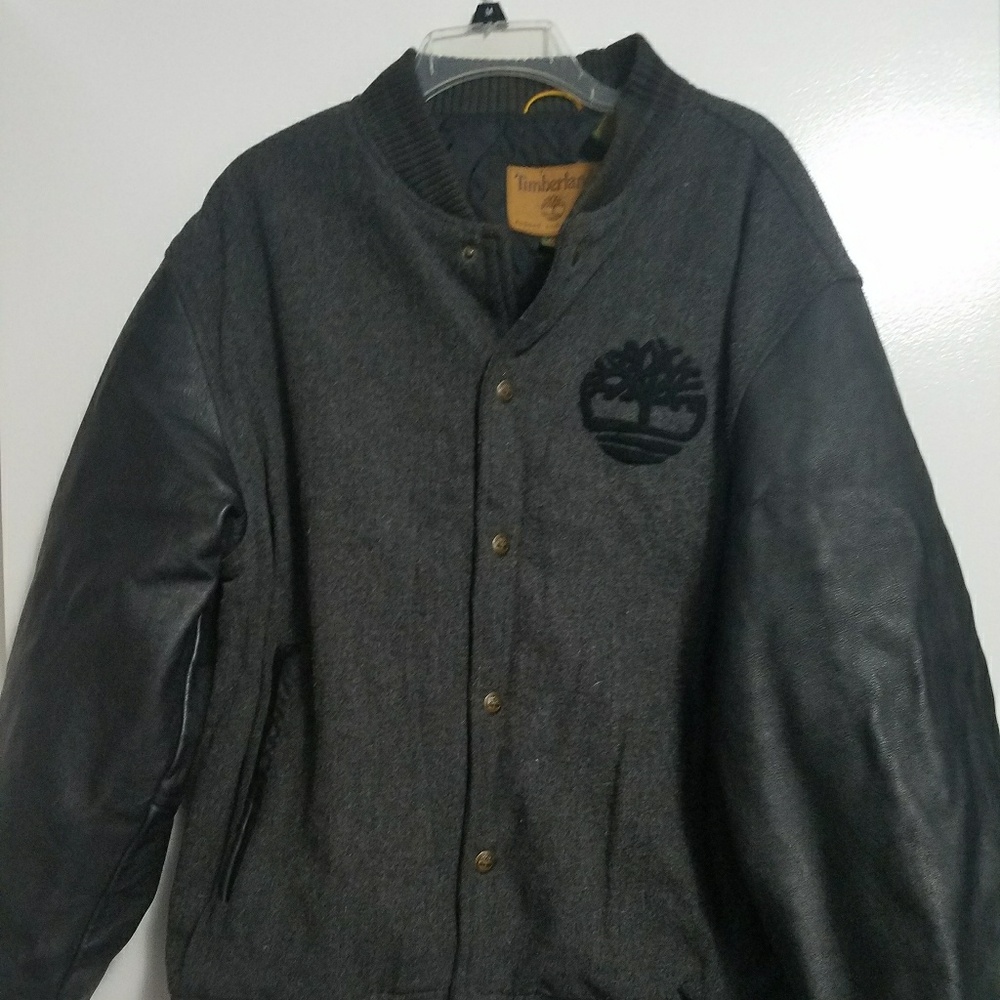 Mens black and grey Timberland coat